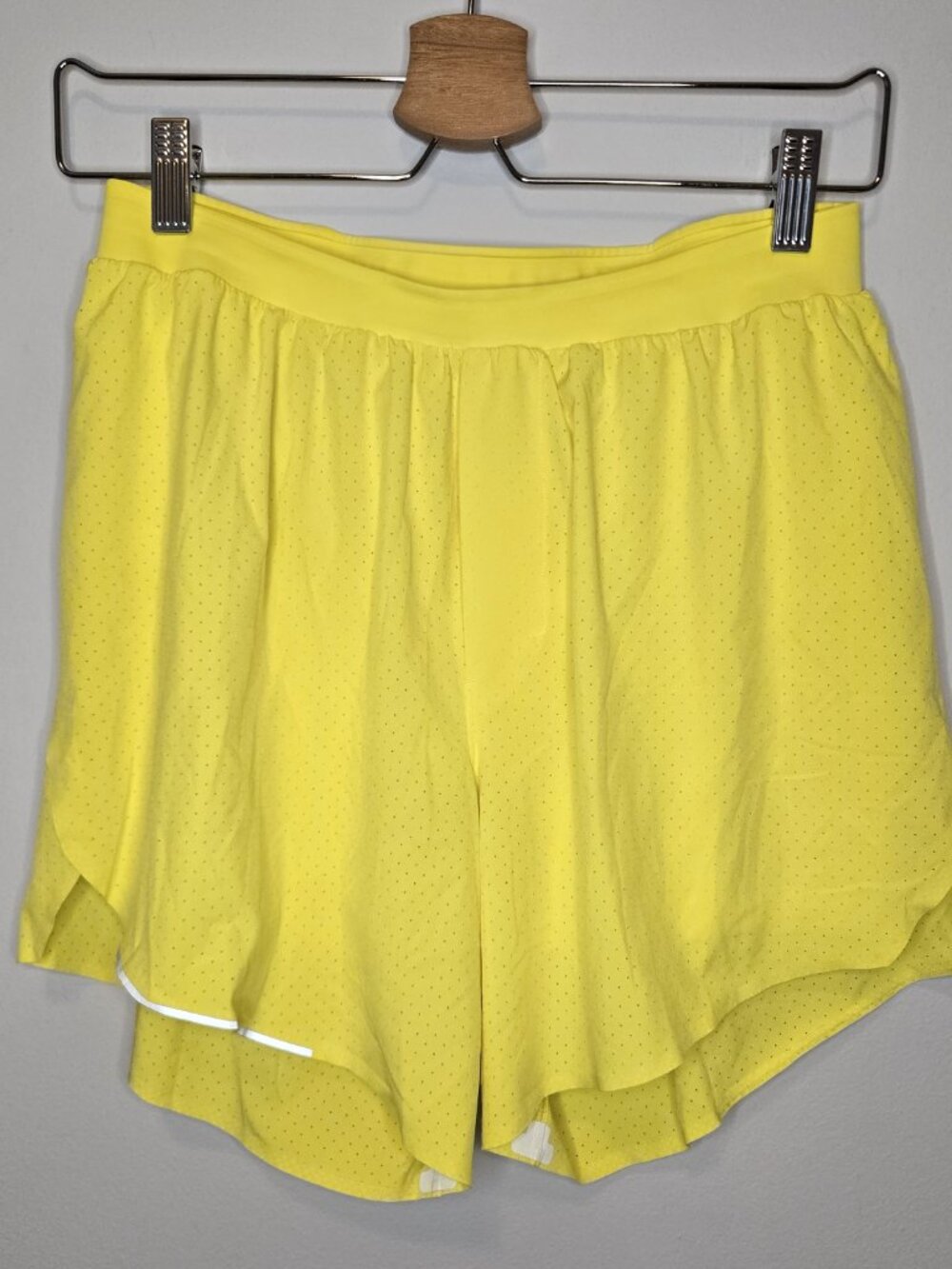 Lululemon Neon Yellow Running Shorts